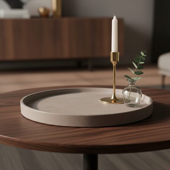 Apaļš betona paliktnis, 25cm diametrā