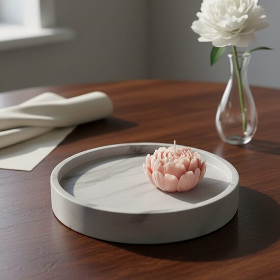 Apaļš betona paliktnis, 10cm diametrā